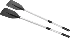 1 PairSet 132cm Detachable Boat Oars Thickened Floating Aluminum Alloy Kayak Paddles for Rowing Boats Raft