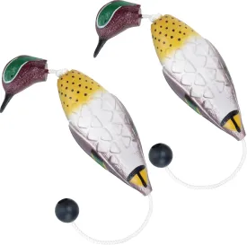 2 Pcs Mottled Mallard Mandarin Duck Dummy Bumper Toys for Hunting Retriever Dog Training, Dog Retriever Outdoor Training ToyHunting Recognition Trainers, Foam Pet Dog Interactive Toys