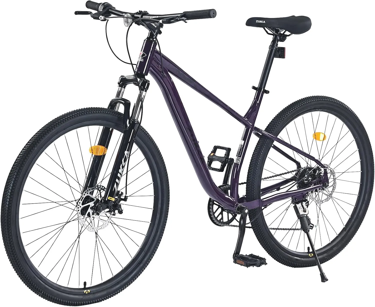 27.5/29 Inch Mountain Bike, Single Speed/ 8 Speeds MTB, Steel Frame, Front Suspension Fork, Disc Brake Bicycle for Women Men Adult,Multi Color