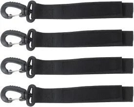 4 Pcs Black Upgraded SUP Paddle Clips Paddle Keeper Paddle Board Paddle Holder Kayak Paddle Accessories Inflatable Boat Paddle Storage for Paddleboard No D Ring Patch