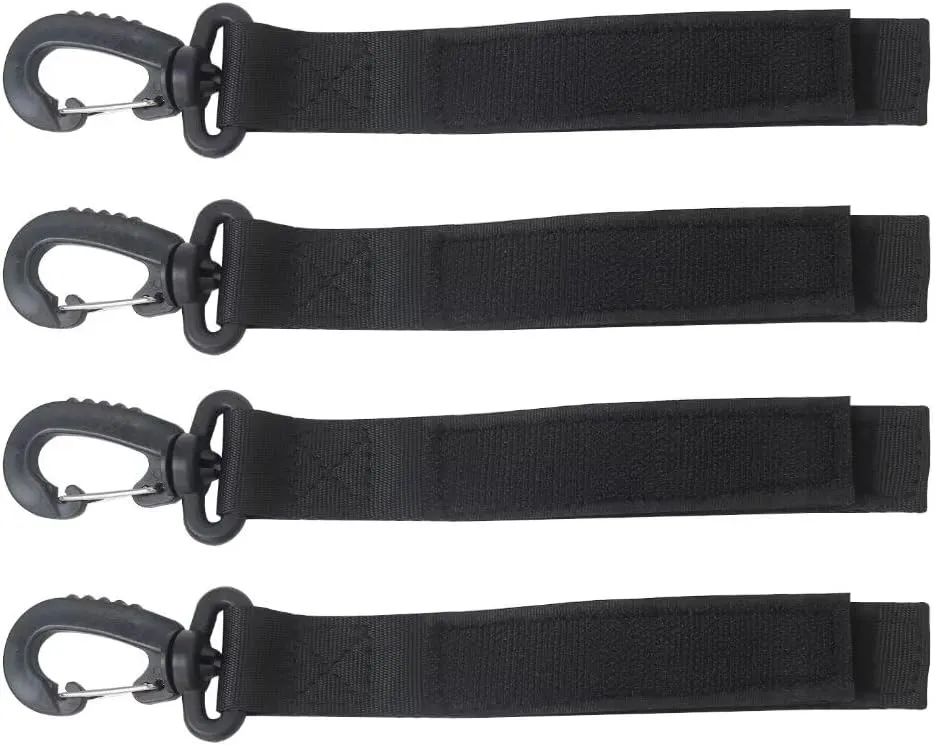 4 Pcs Black Upgraded SUP Paddle Clips Paddle Keeper Paddle Board Paddle Holder Kayak Paddle Accessories Inflatable Boat Paddle Storage for Paddleboard No D Ring Patch