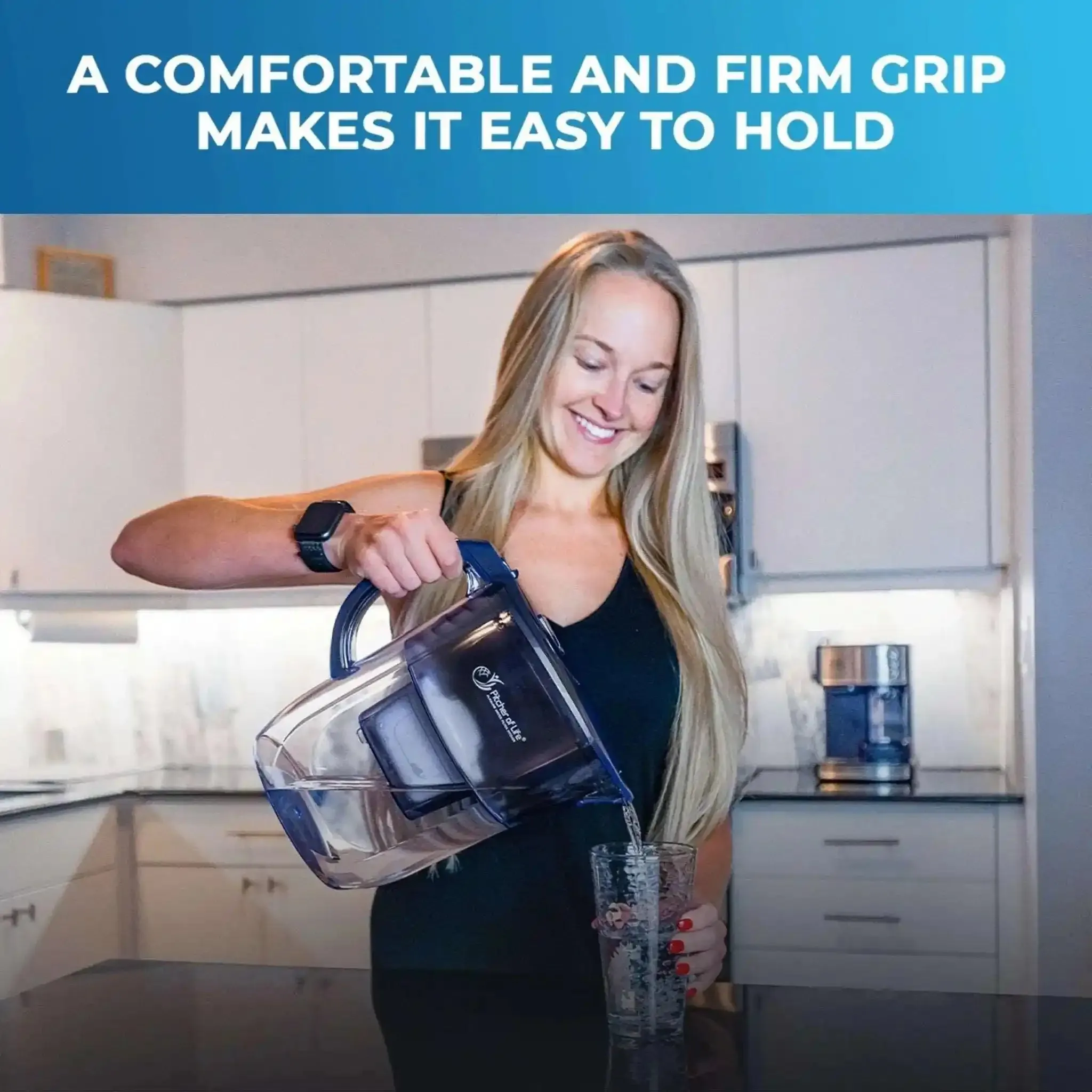Alkaline Water PITCHER OF LIFE®  Improved 2025 - Super Alkaline Water Filter Pitcher