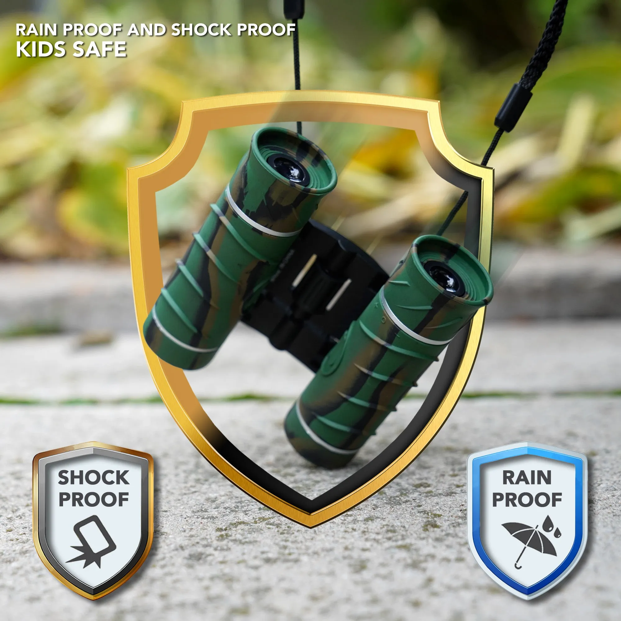 Binoculars For Kids 8X21 Compact Camouflage With High Grade Optics