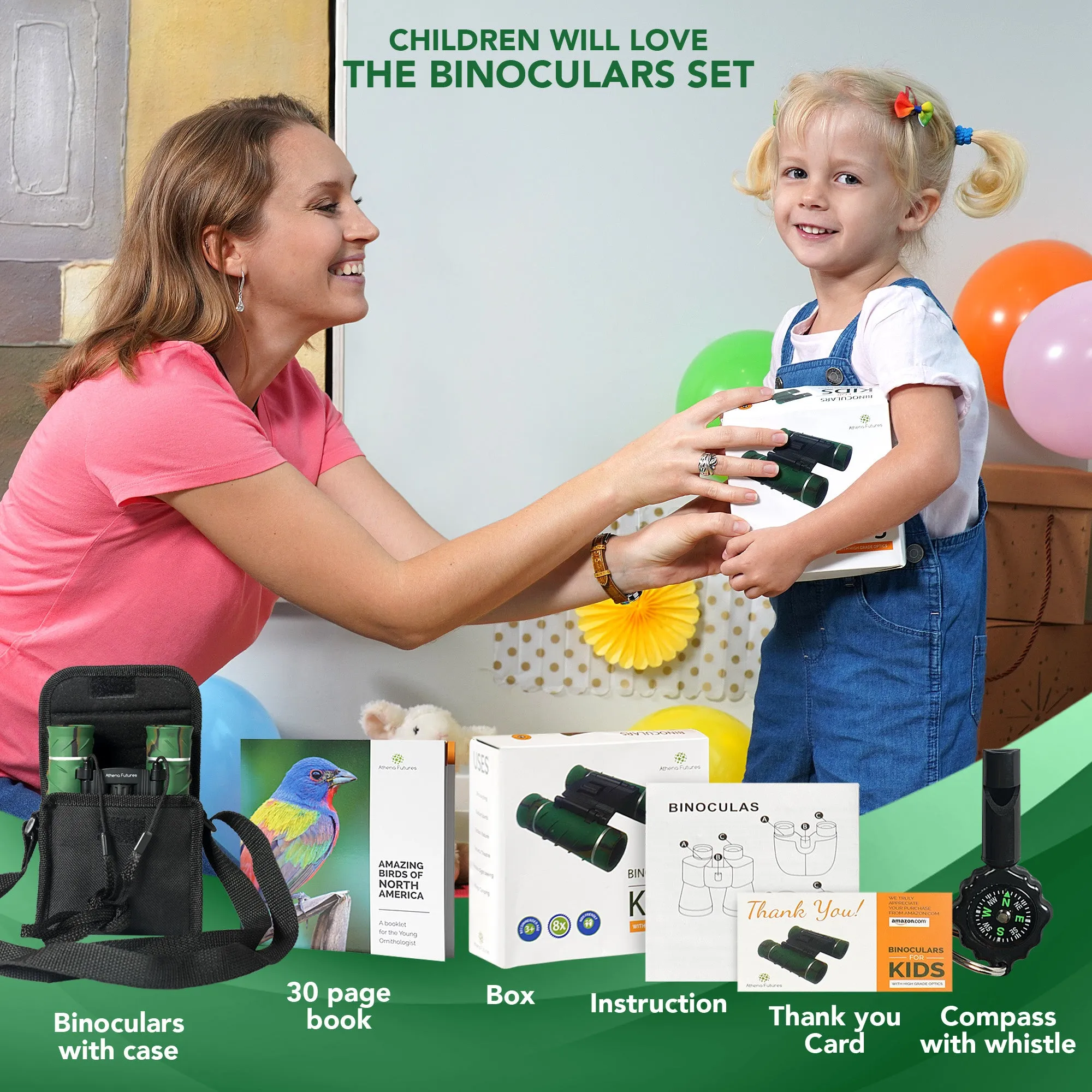Binoculars For Kids 8X21 Compact Camouflage With High Grade Optics