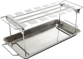 Broil King 64152 Wing Rack and Pan, Stainless Steel :EA: QUANTITY: 1