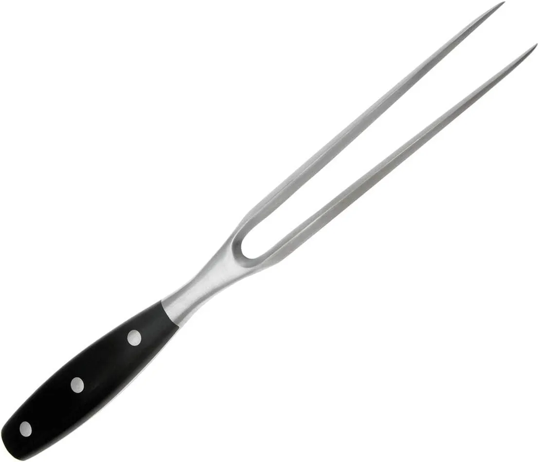 Carving Fork, Meat Fork, 12 Inch Cooking Fork, Stainless Steel BBQ Fork, Long Metal Chef Pro Kitchen Forks for Barbecue, Serving, Cooking, Grilling, Roasting