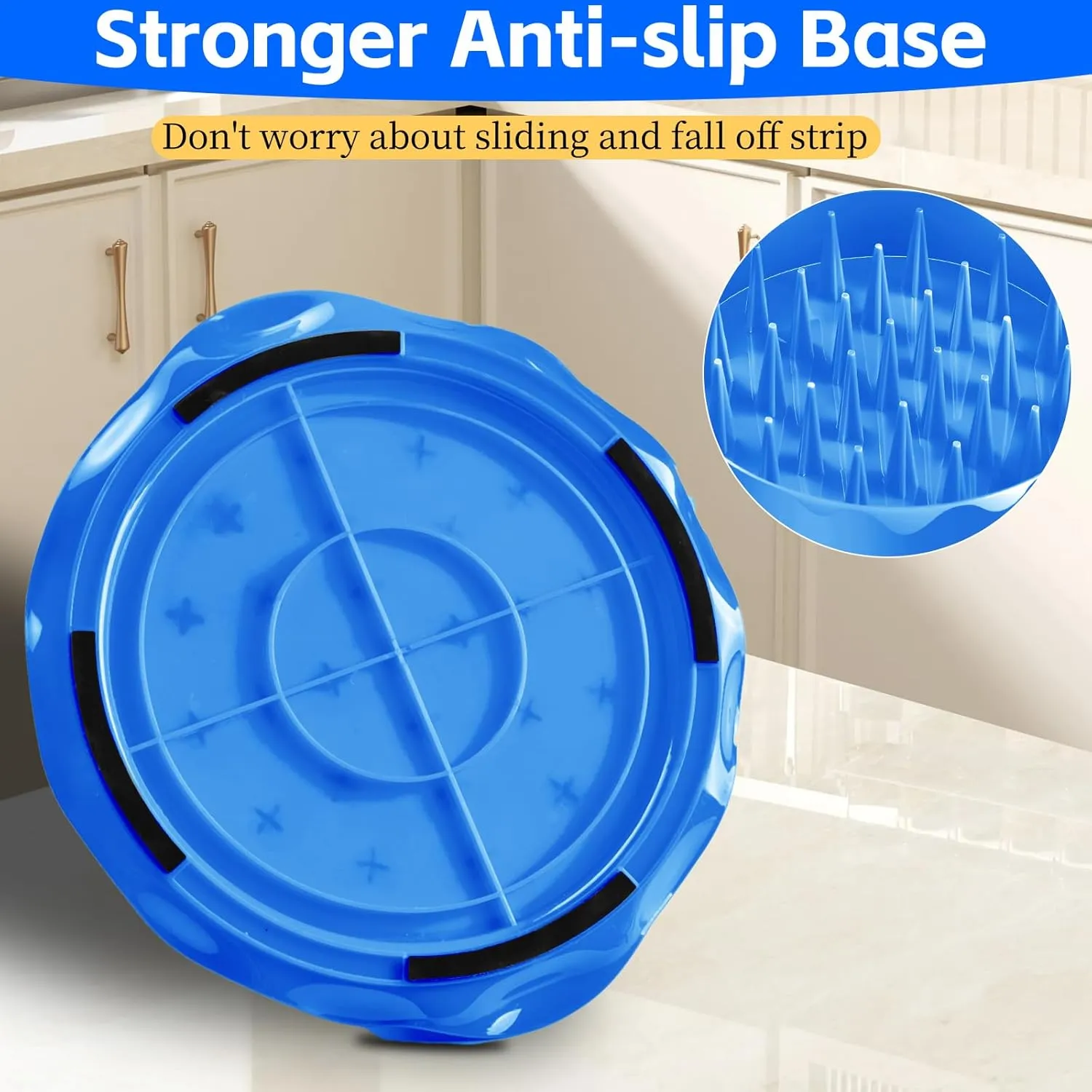 Chicken Shredder Tool Twist Large with Brush,Visible Kitchen Meat Shredder Grinder Machine,Strong Anti-Slip Base,Ergonomic Handle,BPA Free,Suitable for Pork Beef Chicken
