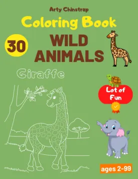 Coloring Book | Wild Animals: Color and Learn Wild Animals, Coloring Activity for Kids Paperback  Large Print, January 27, 2023