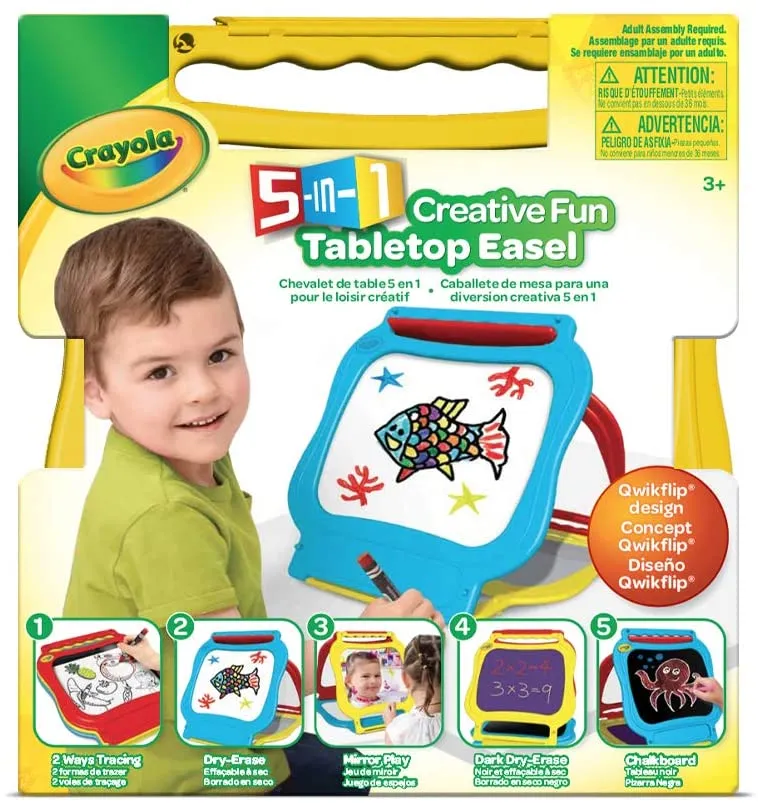 Crayola Creative Fun 5-In-1 Tabletop Easel
