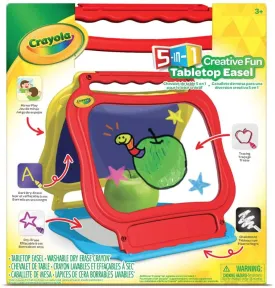 Crayola Creative Fun 5-In-1 Tabletop Easel