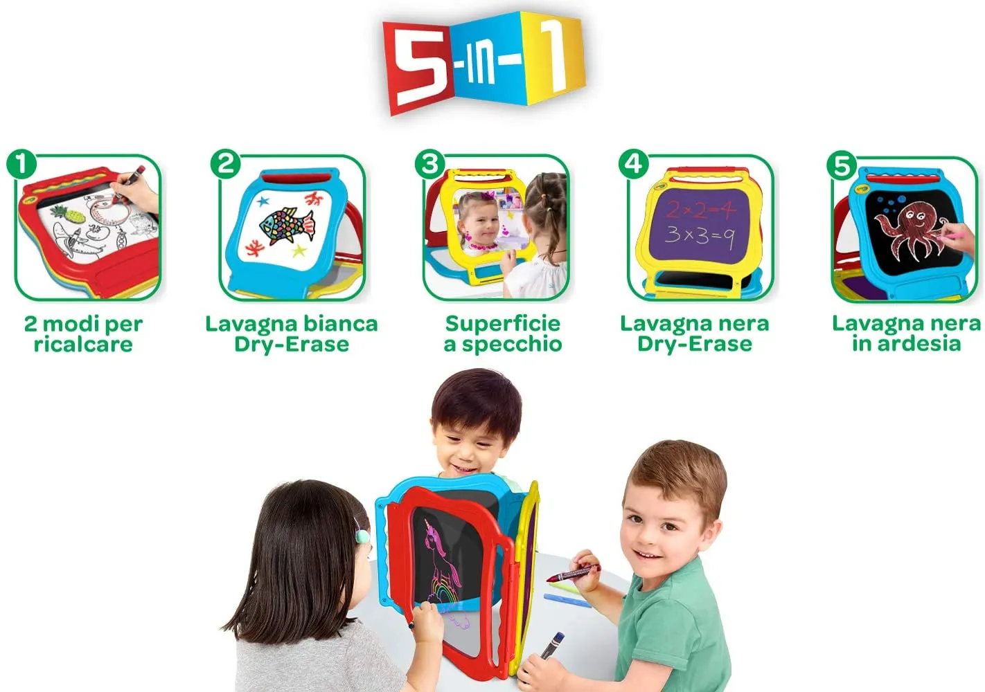 Crayola Creative Fun 5-In-1 Tabletop Easel