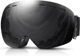 DADA-PRO Ski Goggles Men Women Snowboard Goggles Over Glasses OTG Anti Fog Snow Goggles Frameless, 100% UV Protection