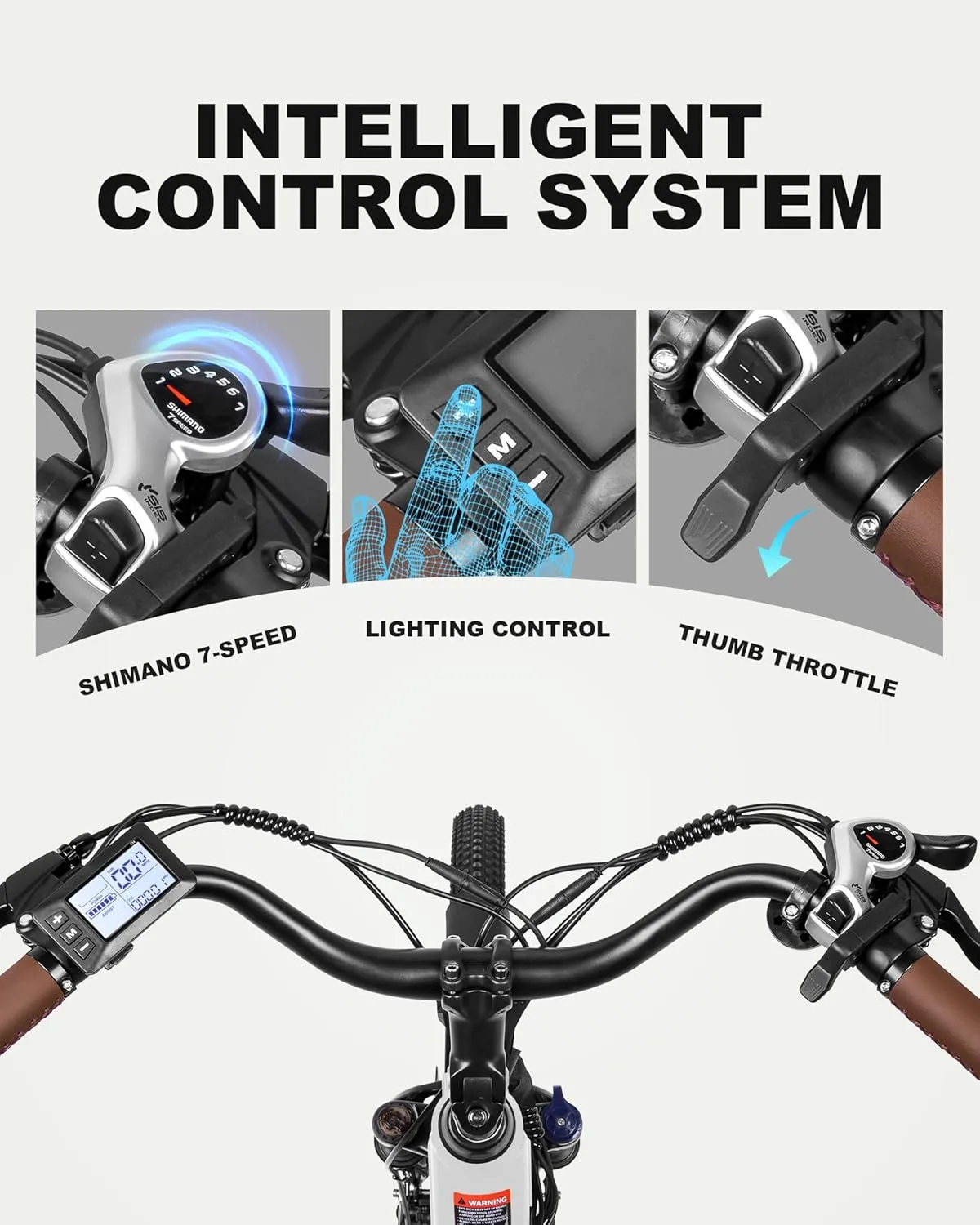 Electric Bike for Adults, Cores 26" Electric Commuter Bike Up to 28MPH 70 Miles, with Peak 1200W Motor, 48V 576Wh Removable Battery, 7-Speed City Cruiser Mountain E Bike for Commuting