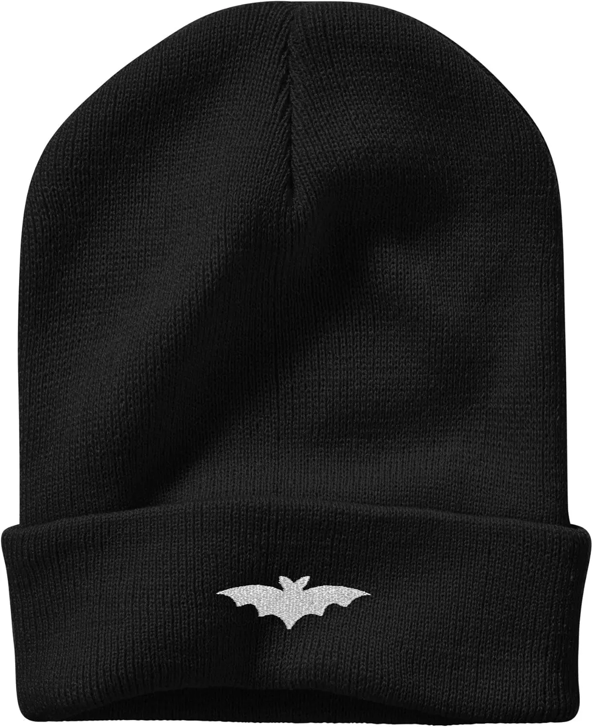 Embroidery Goth Beanie Knit Hats for Men & Women, Embroidery Winter Hats Skull Cap