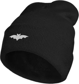 Embroidery Goth Beanie Knit Hats for Men & Women, Embroidery Winter Hats Skull Cap
