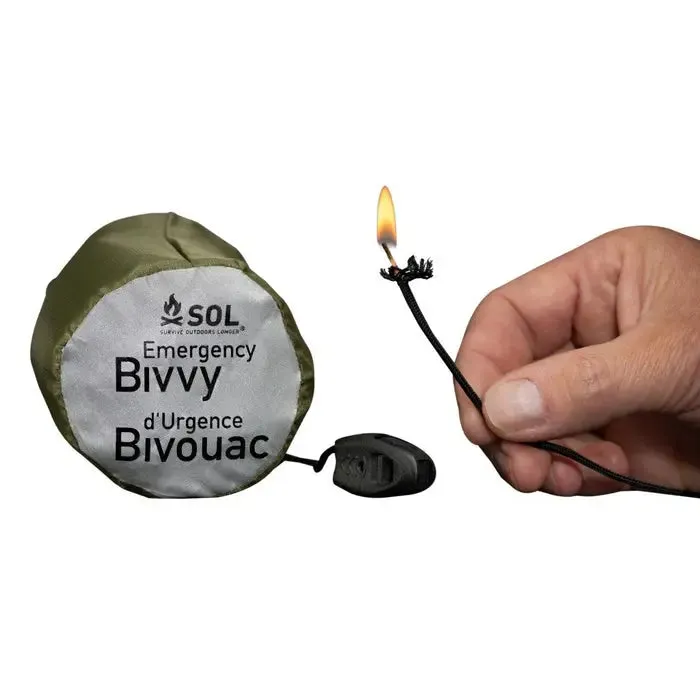 Emergency Bivvy with Rescue Whistle - OD Green