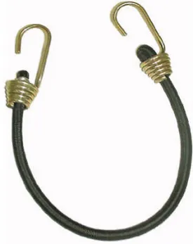 Keeper 06192 18" Black Industrial Strength Bungee Cords With HD Steel Hooks - Quantity of 10