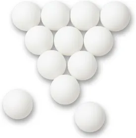 Liberty Imports Pack of 12 Beer Ping Pong Balls - White Table Tennis Balls - Lightweight Durable Seamless Bulk for Party Carnival Games. Entertainment, Decorations, Crafts Activities