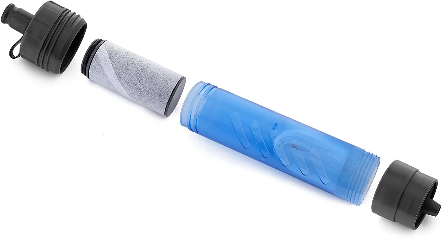 Lifestraw Flex Advanced Water Filter with Gravity Bag - Removes Lead, Bacteria, Parasites and Chemicals Blue, 1 Gal