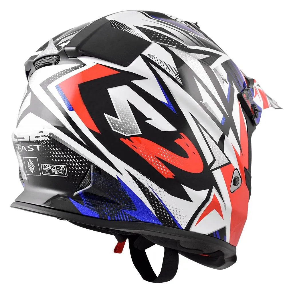 LS2 MX437 FAST MOTORCYCLE MOTARD HELMET