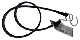 Max MM57 45" Black EPDM Rubber Tarp Bungee Cord Strap - Quantity of 20