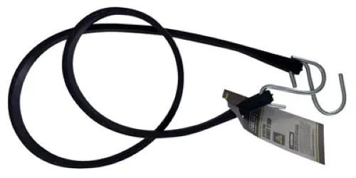 Max MM57 45" Black EPDM Rubber Tarp Bungee Cord Strap - Quantity of 30