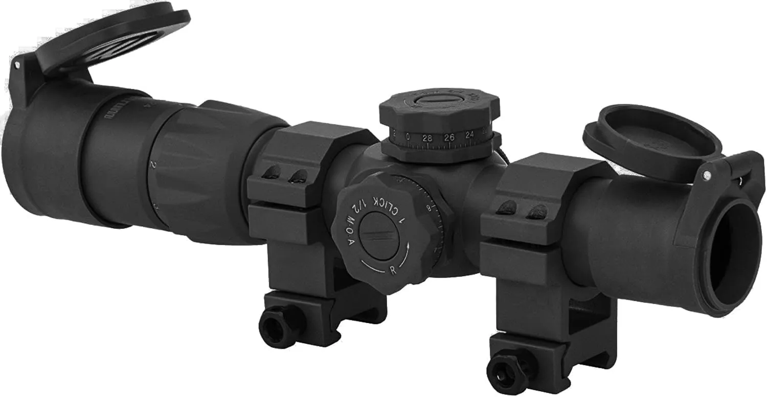 Monstrum Rubberized Flip-Up Rifle Scope Lens Covers