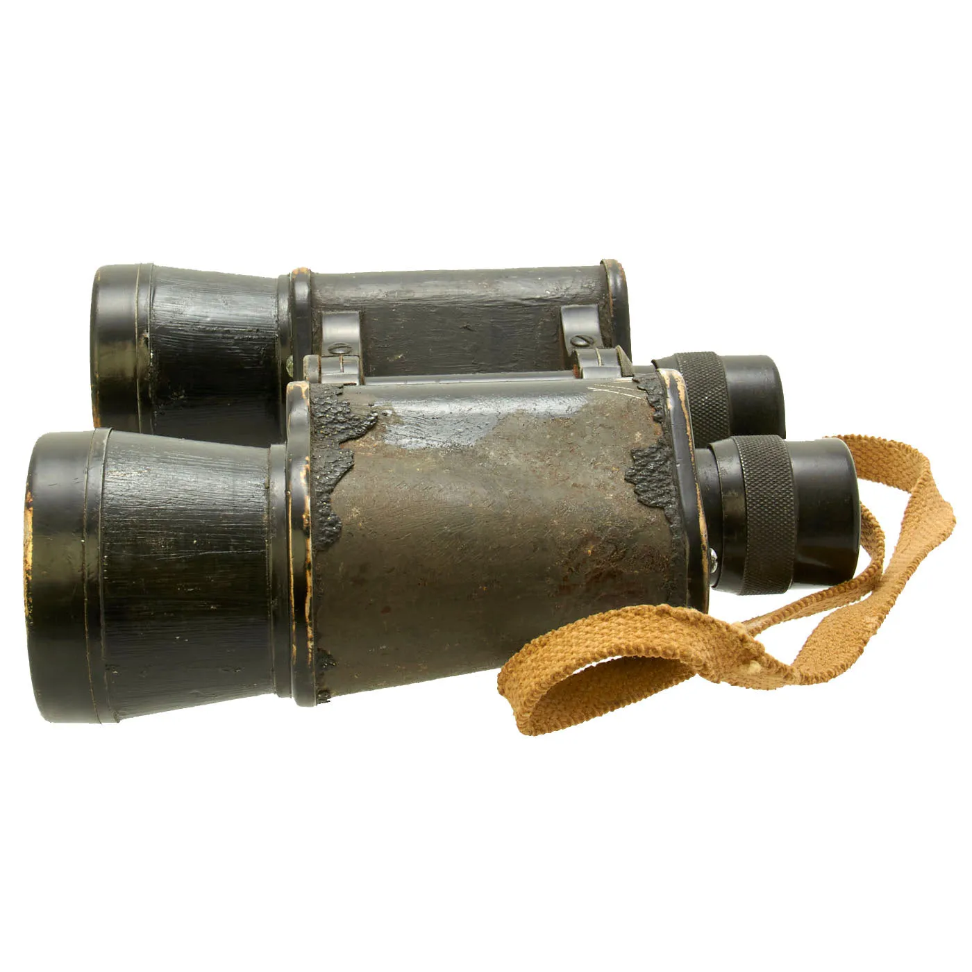 Original Imperial Japanese Army WWII Binoculars Lot - 4x10 Rangefinder & 7x50mm - Set of 2