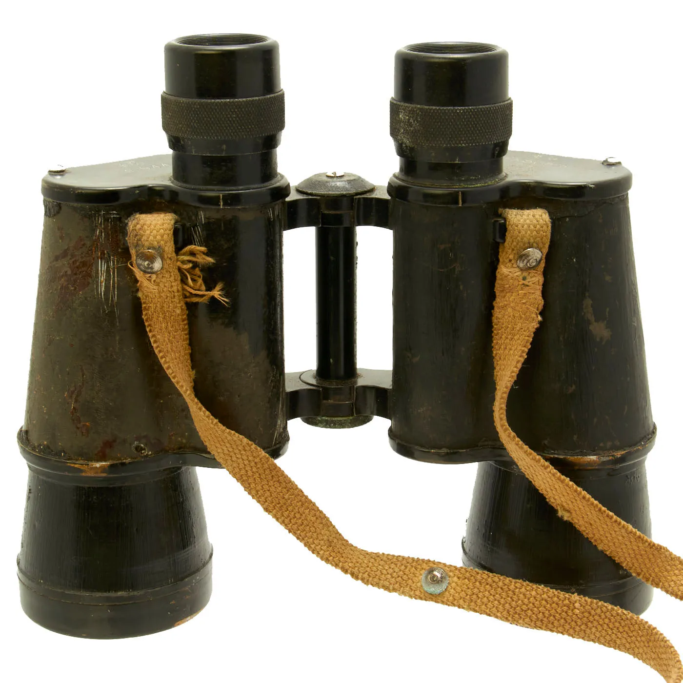 Original Imperial Japanese Army WWII Binoculars Lot - 4x10 Rangefinder & 7x50mm - Set of 2