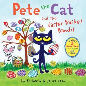Pete the Cat and the Easter Basket Bandit: Includes Poster, Stickers, and Easter Cards!: An Easter And Springtime Book For Kids Paperback  Picture Book, February 7, 2023