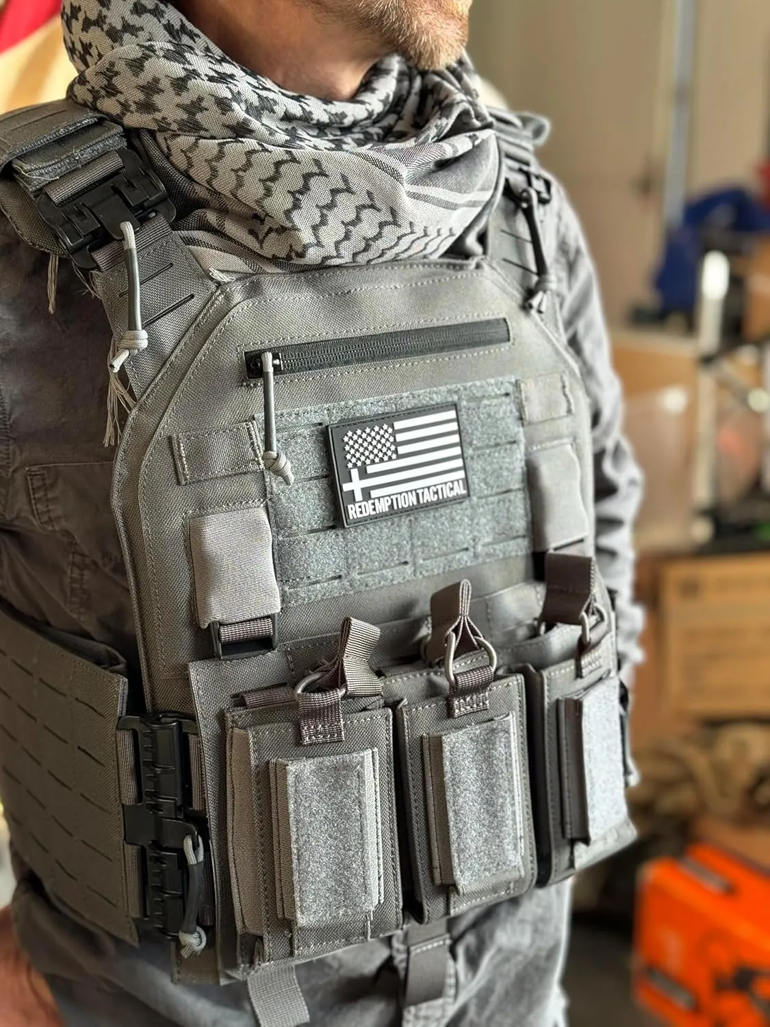 Redemption Crusader 2.0 Molle Quick Release Buckles Vest with Side Cummerbund Pouches and Triple Pouch