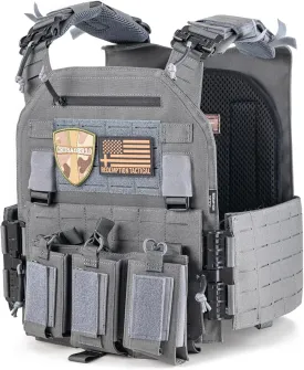 Redemption Crusader 2.0 Molle Quick Release Buckles Vest with Side Cummerbund Pouches and Triple Pouch