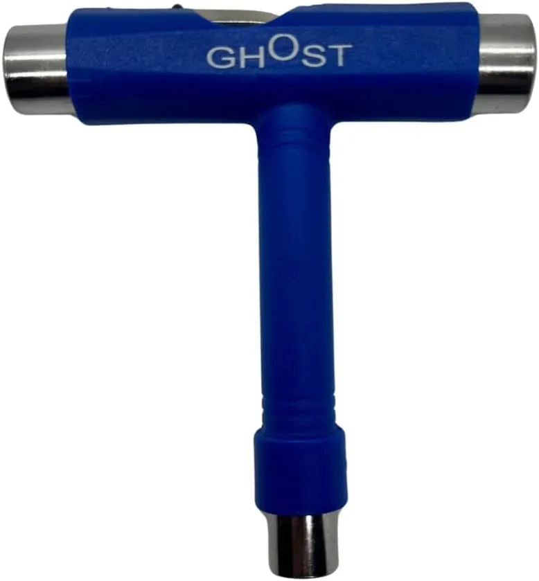Skate Tool All-in-One, Multi-Function Portable Skateboard T Tools Accessory - with T-Type Allen Key and L-Type Phillips Head Wrench Screwdriver (Blue)