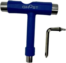 Skate Tool All-in-One, Multi-Function Portable Skateboard T Tools Accessory - with T-Type Allen Key and L-Type Phillips Head Wrench Screwdriver (Blue)