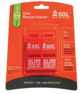 Slim Rescue Howler Whistle (2 Pack)