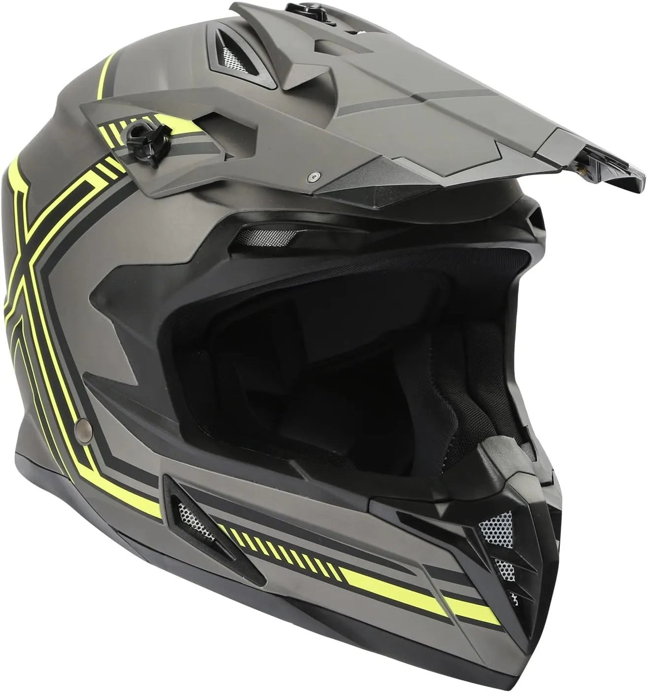 TCMT Unisex-Adult Motorcycle Full Face Off Road Helmet Dirt Bike Motocross ATV Mountain Bike MX Helmet DOT Approved