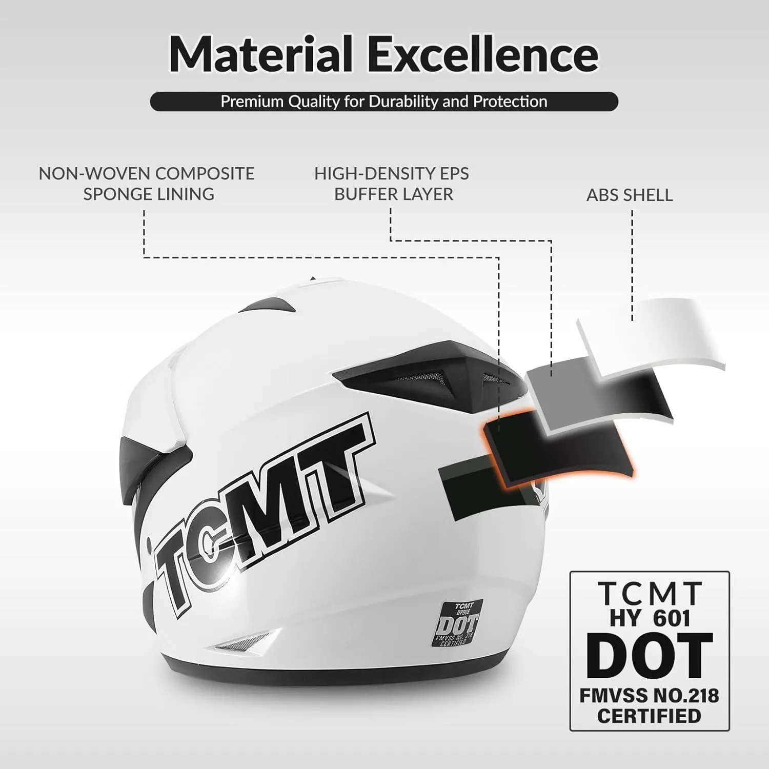 TCMT Unisex-Adult Motorcycle Full Face Off Road Helmet Dirt Bike Motocross ATV Mountain Bike MX Helmet DOT Approved