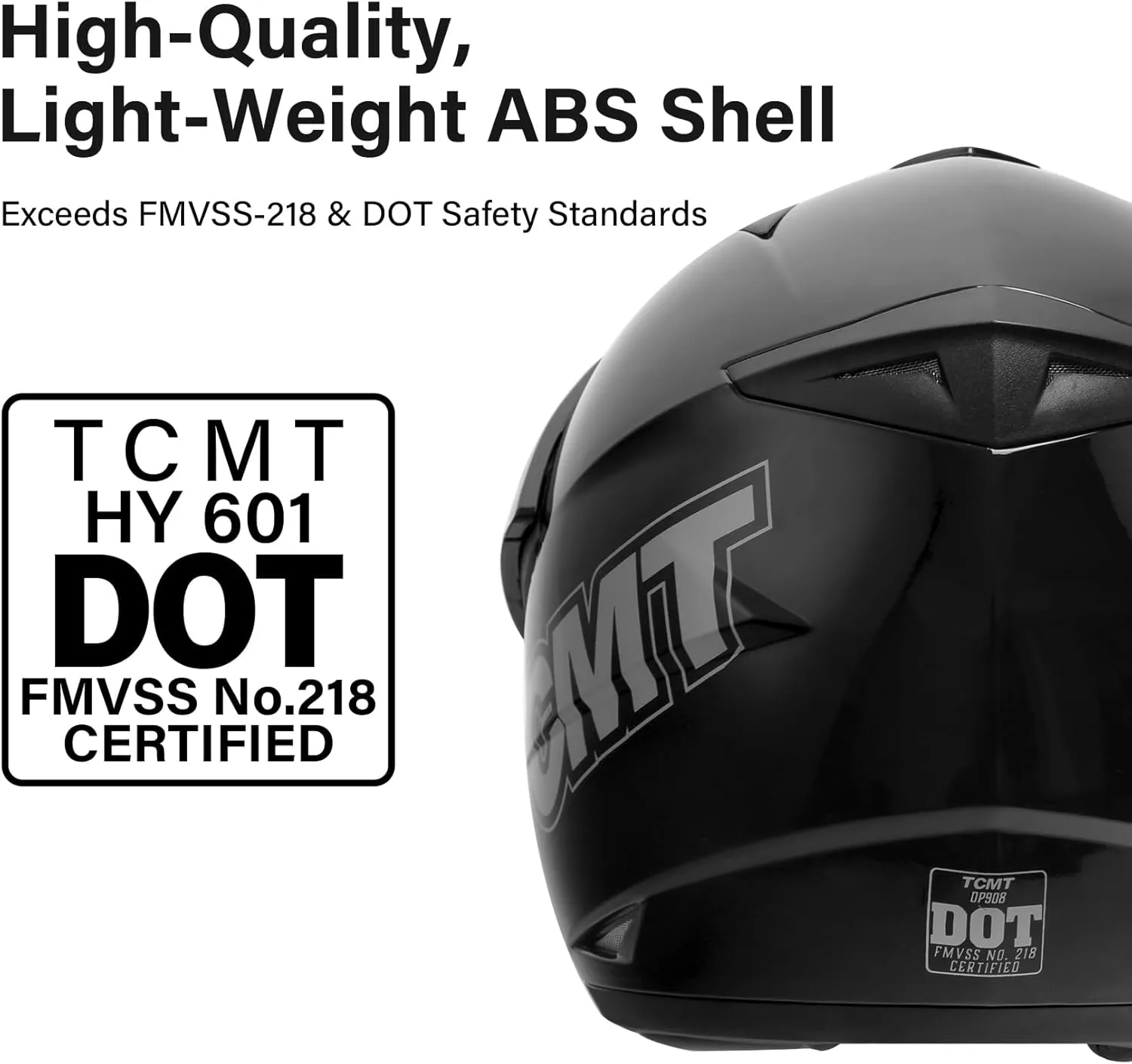 TCMT Unisex-Adult Motorcycle Full Face Off Road Helmet Dirt Bike Motocross ATV Mountain Bike MX Helmet DOT Approved