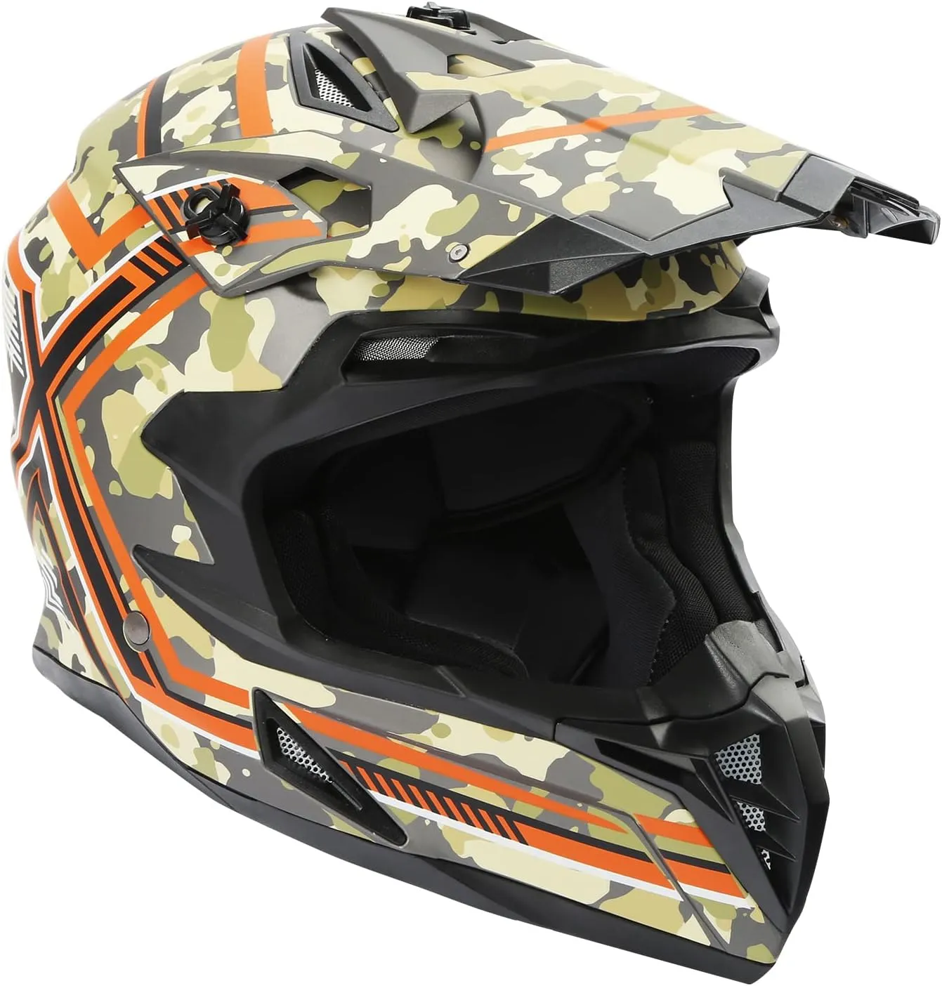 TCMT Unisex-Adult Motorcycle Full Face Off Road Helmet Dirt Bike Motocross ATV Mountain Bike MX Helmet DOT Approved