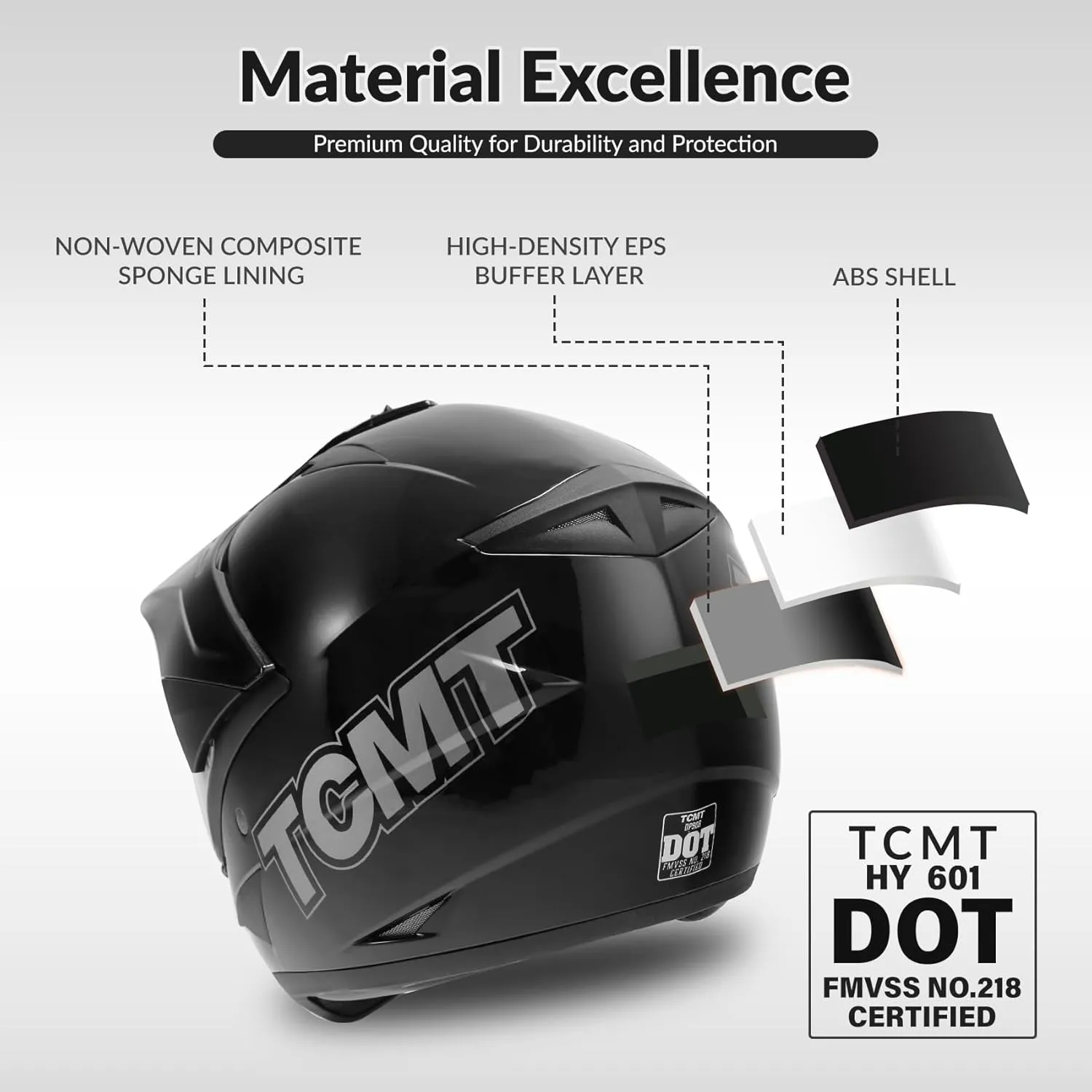 TCMT Unisex-Adult Motorcycle Full Face Off Road Helmet Dirt Bike Motocross ATV Mountain Bike MX Helmet DOT Approved