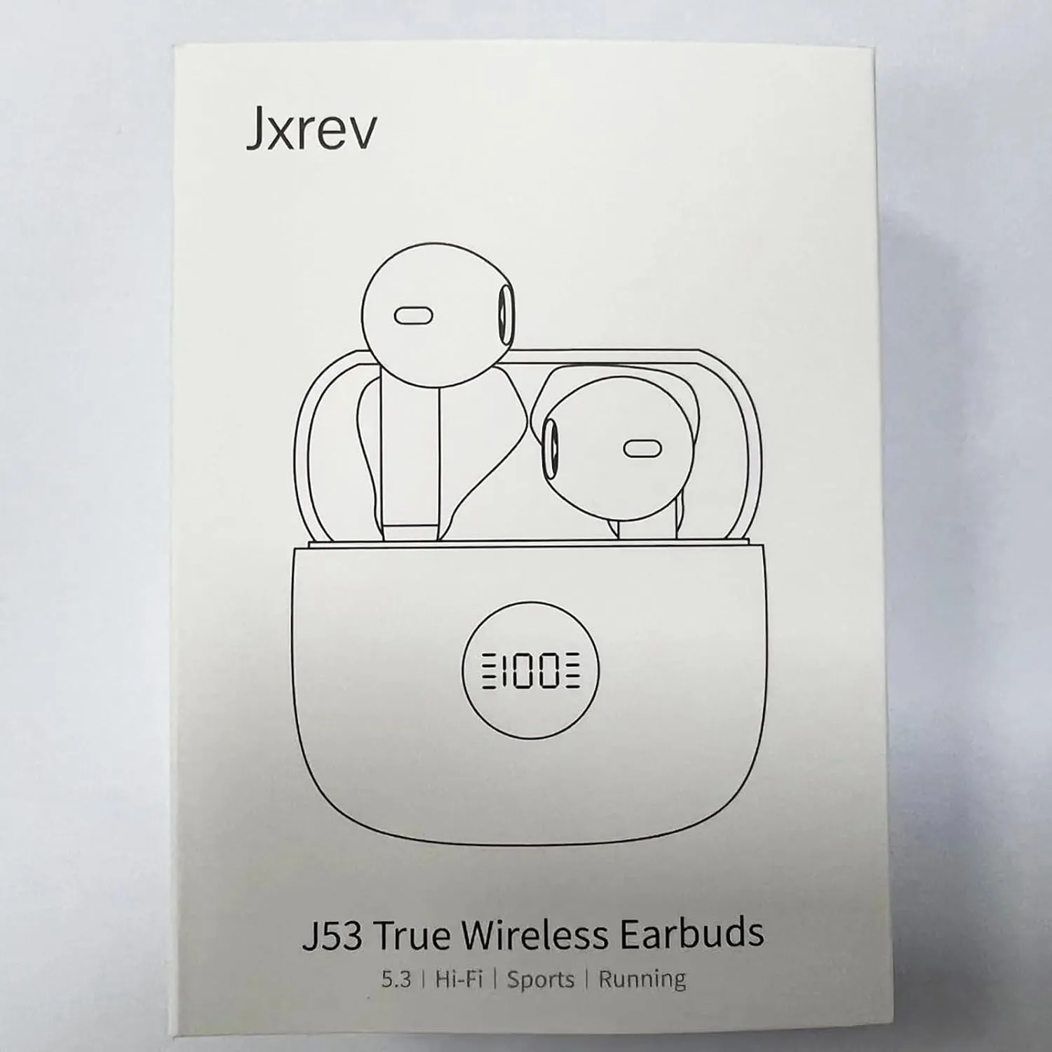 Wireless Earbuds, Bluetooth 5.4 Headphones LED Power Display Ear Buds Bass Stereo, Bluetooth Earbuds in-Ear Noise Cancelling Mic, 40H Playback Mini Case IP7 Waterproof Sports Earphones for Android iOS